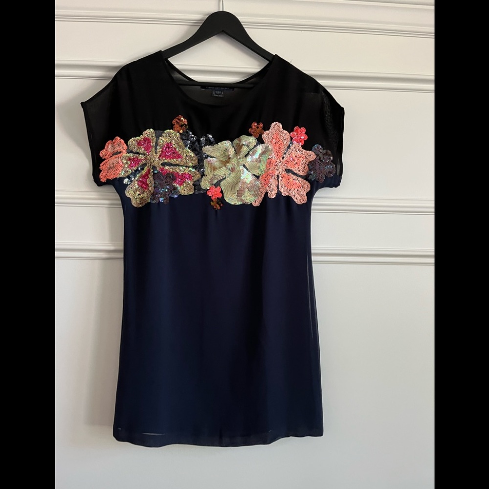 French Connection Shift Dress with Sequin detail.